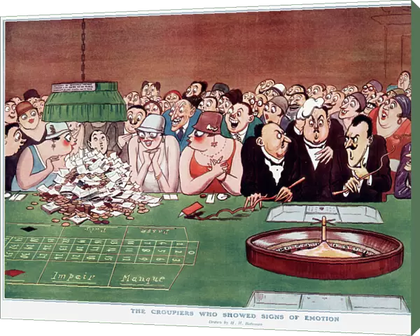 The croupiers who showed signs of emotion 1927