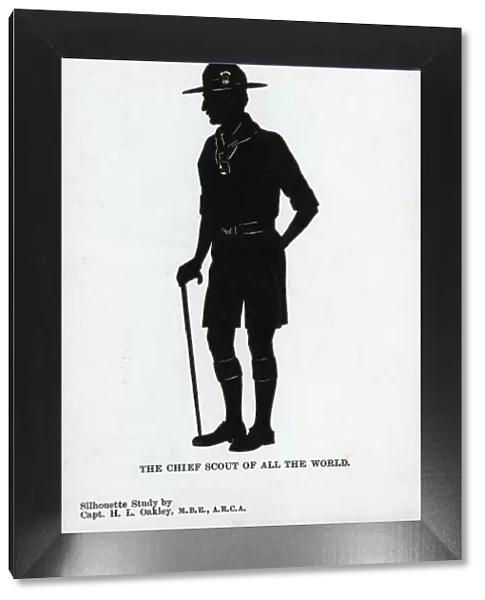 Robert Baden Powell, silhouette by H. L. Oakley
