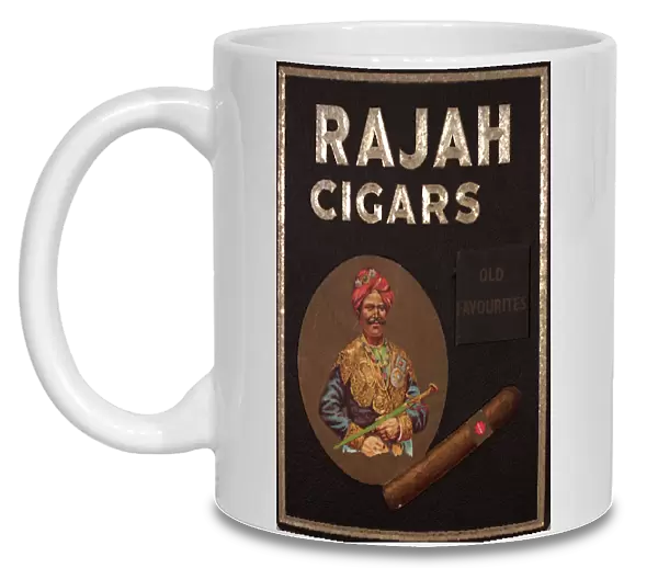 Poster advertising Rajah Cigars