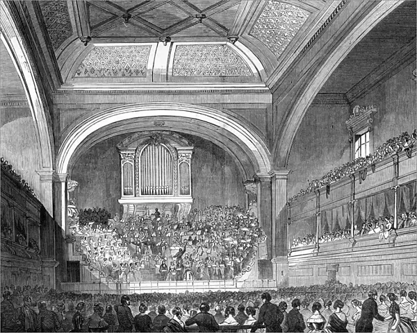 Liverpool Philharmonic Hall interior, 1849