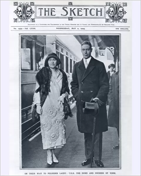 Royal Wedding 1923 - T. R. H depart on honeymoon