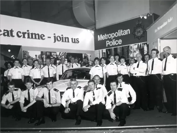 Metropolitan Police group photograph at exhibition