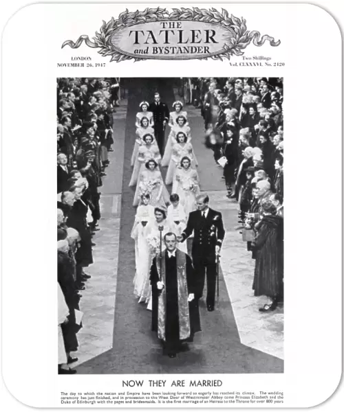 Royal Wedding 1947 - Tatler front cover