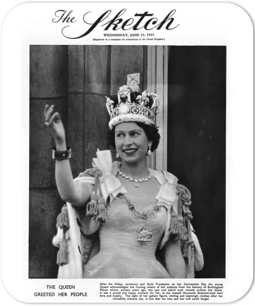 Queen Elizabeth II on Coronation Day