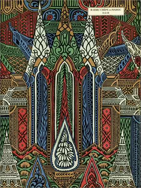 Fabric design, Art Gout Beaute, 1924