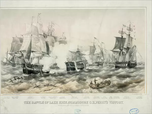 The Battle of Lake Erie, Commodore O. H. Perrys victory