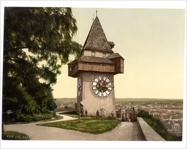 Graz, the clock, Styria, Austro-Hungary