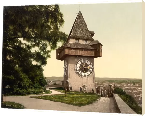 Graz, the clock, Styria, Austro-Hungary
