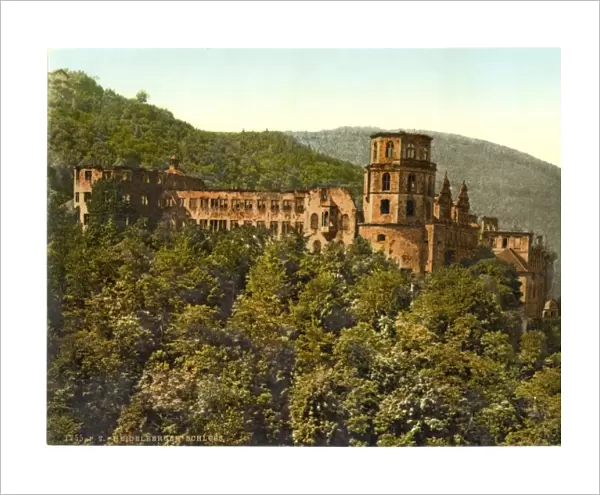 The Castle, seen from the Terrace, Heidelberg, Baden, German
