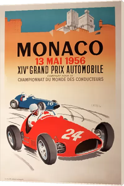 Monaco Grand Prix Poster - 1956