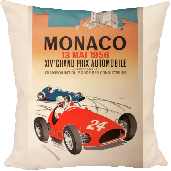 Monaco Grand Prix Poster - 1956