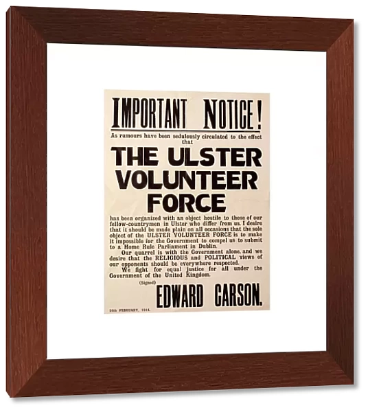 UVF - Ulster Volunteer Force Poster