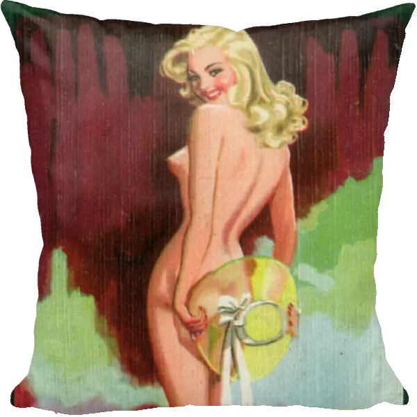 Pin-up Girl playing card by Arthur Ferrier