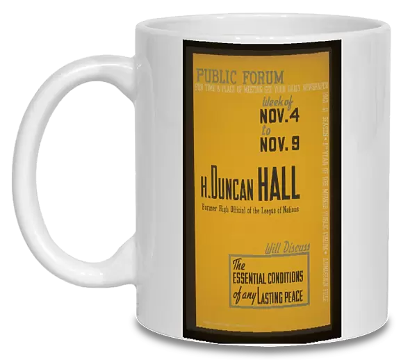 Public forum - H. Duncan Hall, former high official of the L