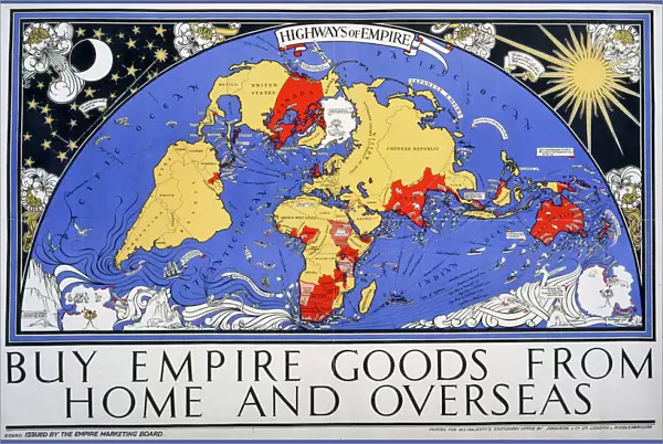 Empire map of the world