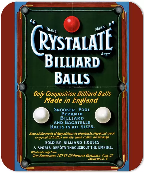 Crystalate Billiard Balls