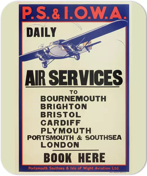 Portsmouth, Southsea & Isle of Wight Aviation Poster