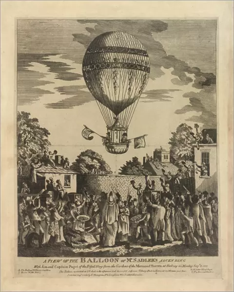Balloon ascending with Sadler and Paget
