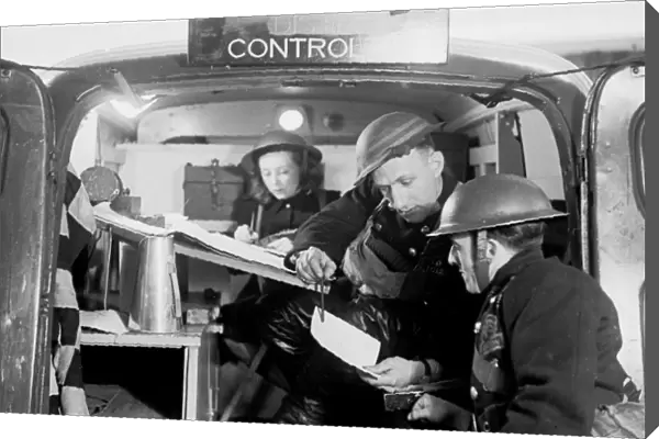Blitz in London -- LFB Southern Division control unit, WW2