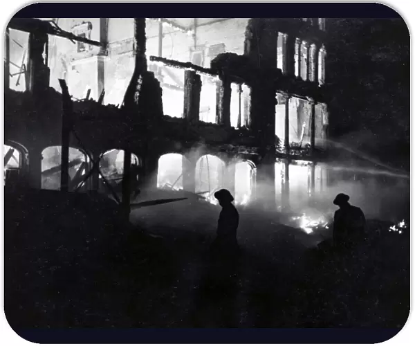 Blitz in the City of London -- Queen Victoria Street, WW2