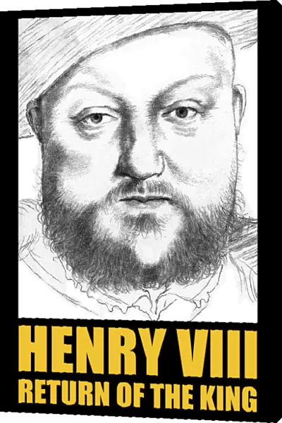 King Henry VIII portrait - T-shirt  /  poster print design
