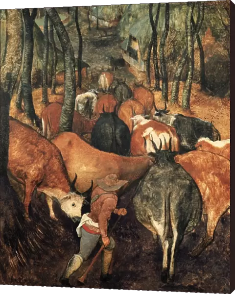 Return of the Herd. Left-hand lower detail