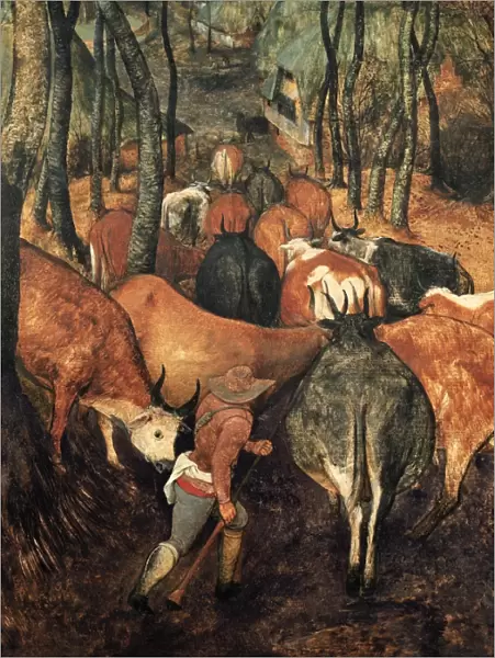 Return of the Herd. Left-hand lower detail