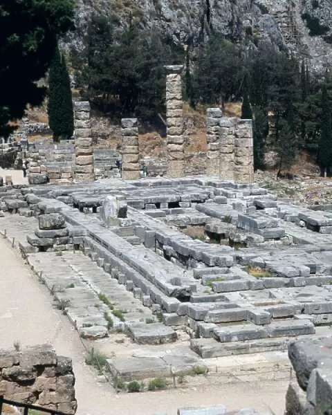 GREECE. CENTRAL GREECE. PHOCIS. Delphi. Temple