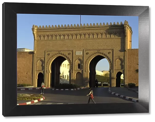 MOROCCO. Rabat. The Gate of Ambassadors leading
