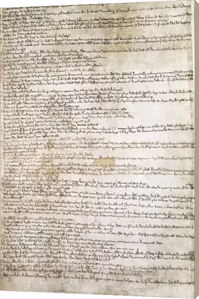 England. Carta Magna (1212). Manuscript Add