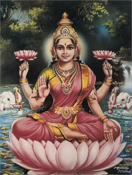 Goddess Srhi Sentamarai Laximi, wife of Vishnu