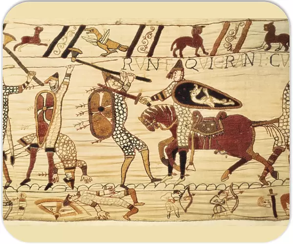 Bayeux Tapestry. 1066-1077. Battle of Hastings