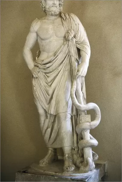 Asclepius. 4th c. BC. Classical Greek art. Sculpture