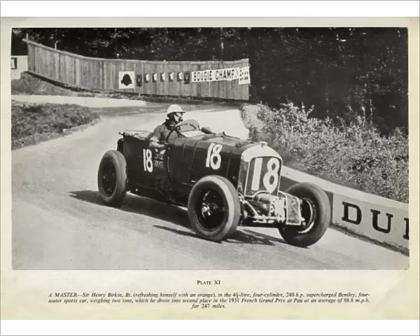 Sir Henry Birken in the 1931 French Grand Prix at Pau