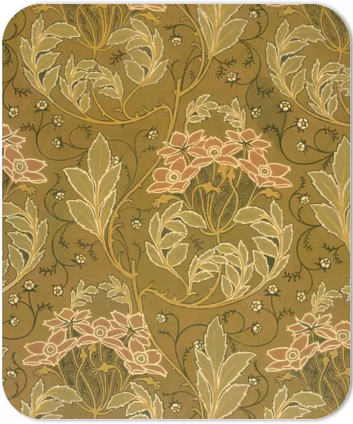 Design for Wallpaper in pink and brown