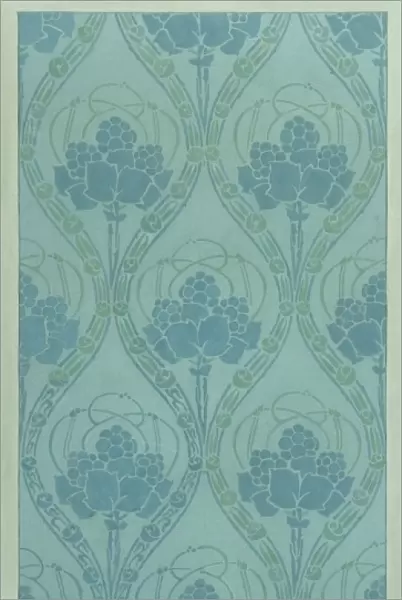 Design for Wallpaper in blue and green