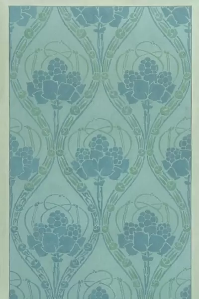 Design for Wallpaper in blue and green