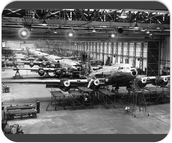 Avro Tudor assembly line at Woodford