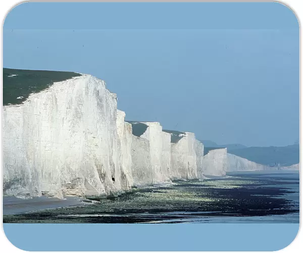 CHALK CLIFFS - Seven Sisters, white cliffs of dover. East Sussex