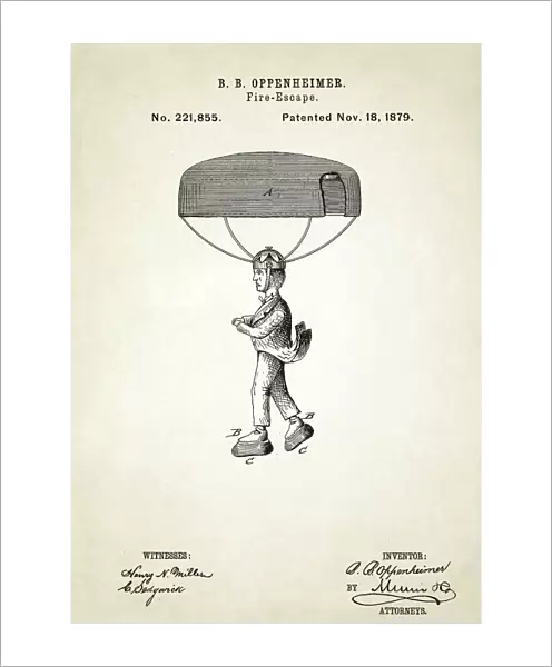 Fire-escape patent, 1879 C024  /  3605
