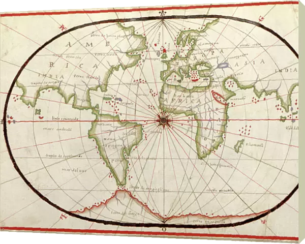 Map of the world, 1590