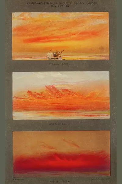Krakatoa sunsets, 1883 artworks