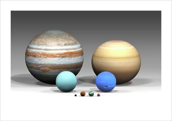 Sizes of Solar System planets compared