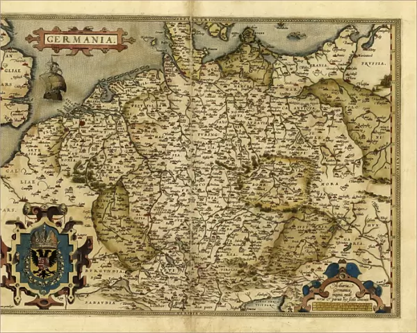 Orteliuss map of Germany, 1570