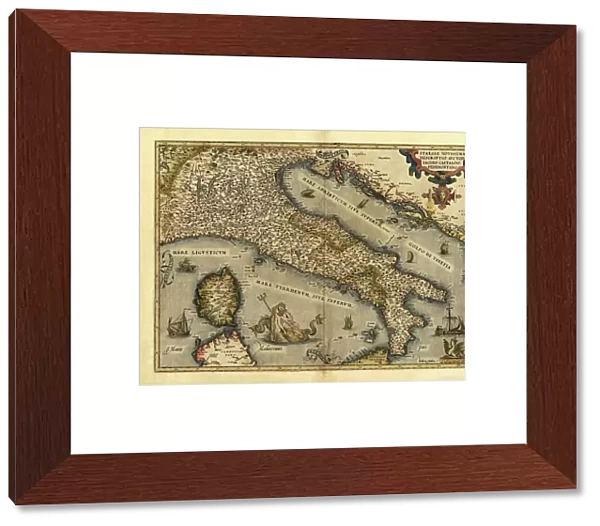 Orteliuss map of Italy, 1570