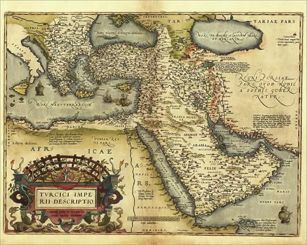 Orteliuss map of Ottoman Empire, 1570