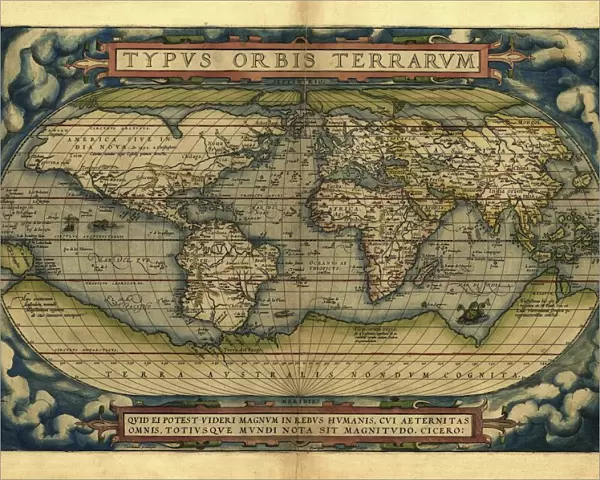 Orteliuss world map, 1570
