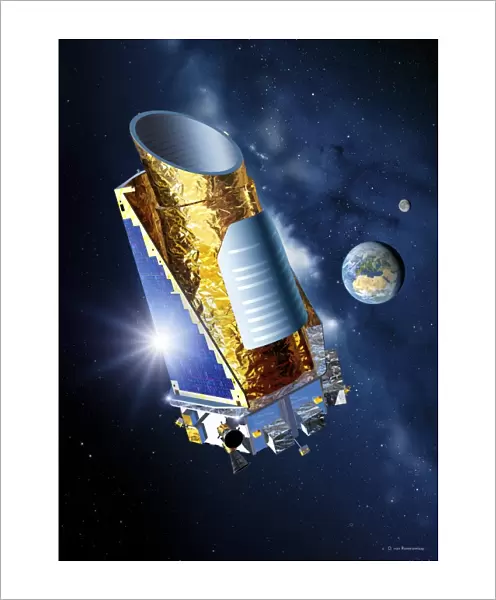 Kepler Mission space telescope, artwork