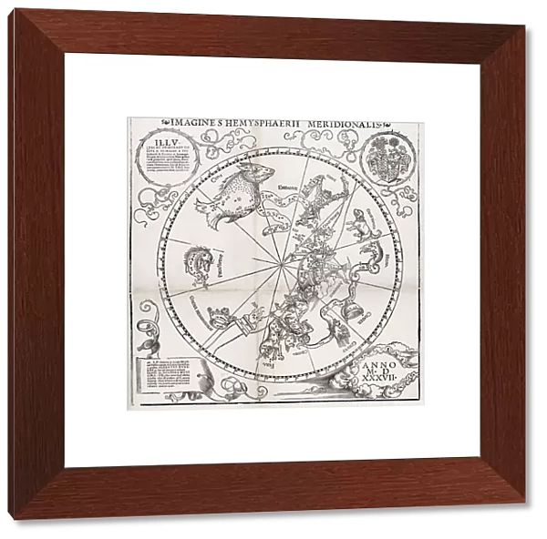 Southern hemisphere star chart, 1537