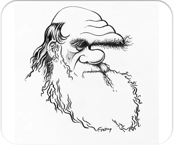 Charles Darwin, caricature